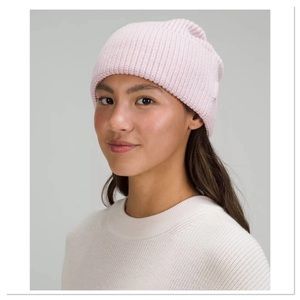 Unisex Lululemon Ribbed Merino Wool Blend Knit Beanie Hat NWT